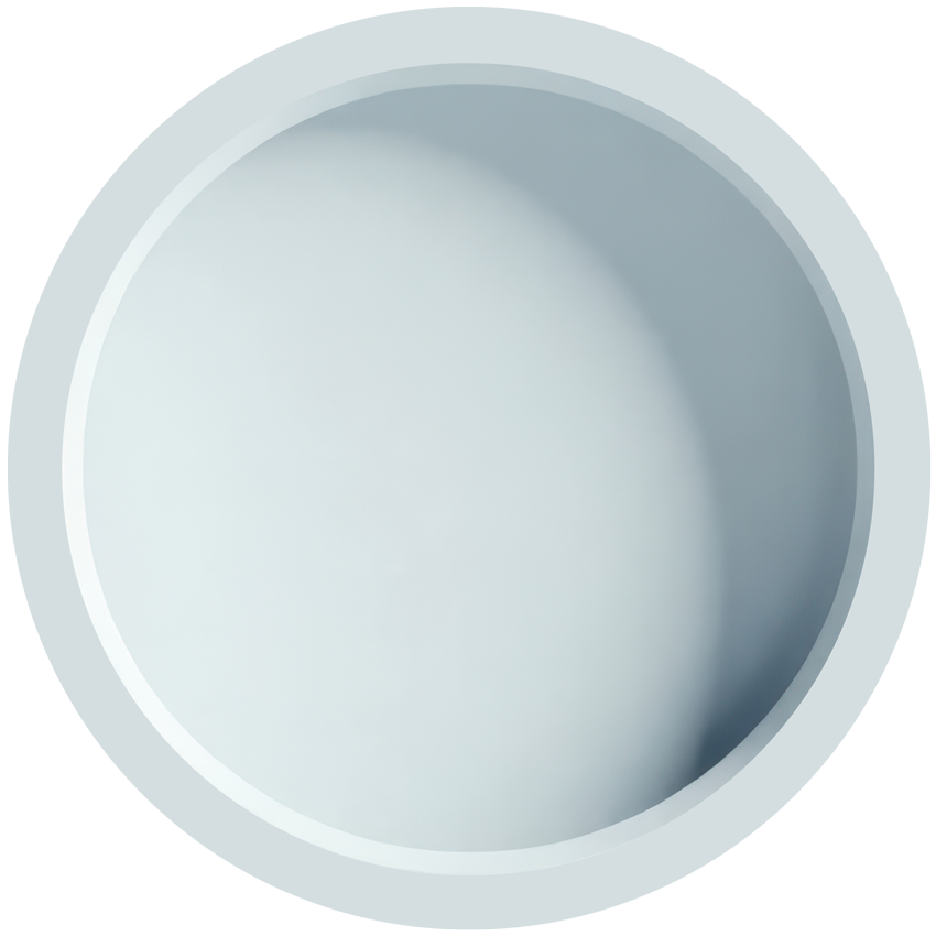Circle window blue